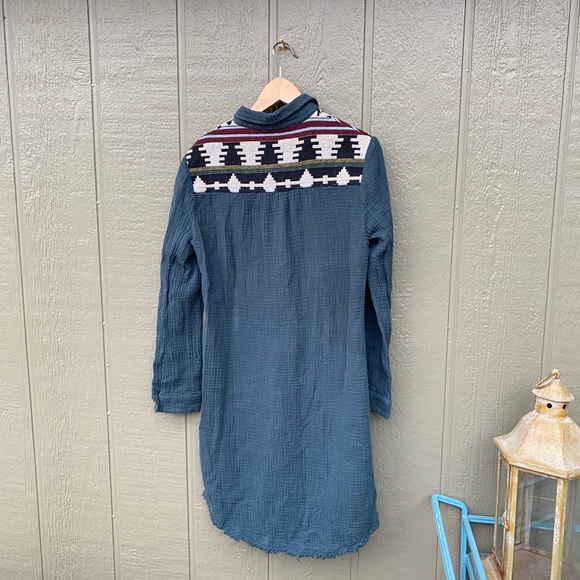 Altar’d State Button Down Dress Southwestern M - Picture 9 of 10